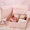 Pink Gift Box,9" X 7" X 4" with Ribbon for Presents Magnetic Closure Gift Packaging